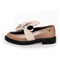COPENHAGEN SHOES WILL YOU WALK - PATENT Loafers 0025 LT. BROWN / BLACK / NUDE