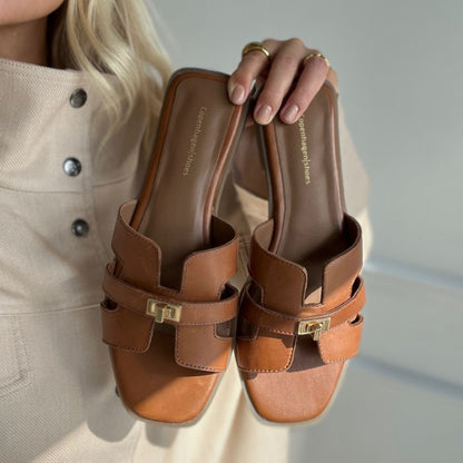 COPENHAGEN SHOES WOMEN'S WORLD Slippers 0241 COGNAC