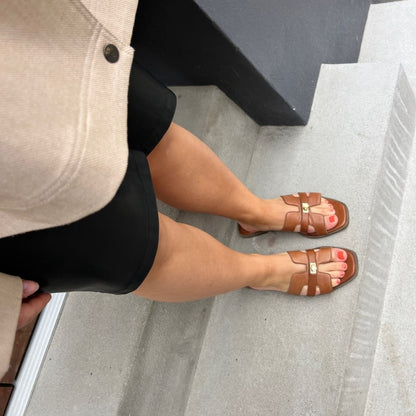 COPENHAGEN SHOES WOMEN'S WORLD Slippers 0241 COGNAC