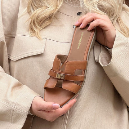 COPENHAGEN SHOES WOMEN'S WORLD Slippers 0241 COGNAC