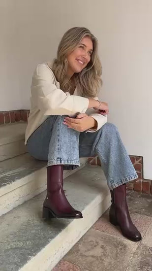 COPENHAGEN SHOES YOUR VIBE BORDEAUX Boots 2222 BORDEAUX