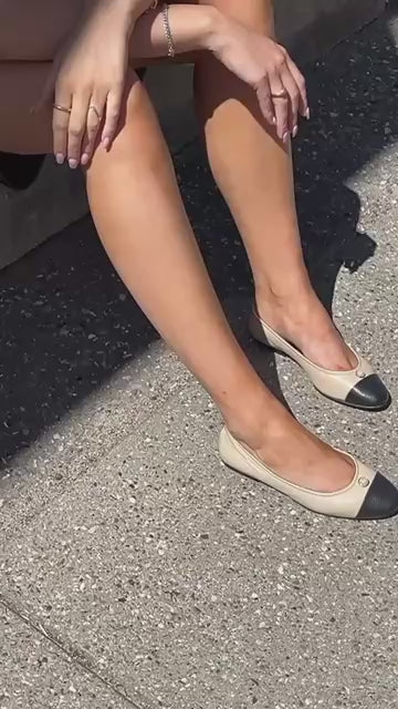 COPENHAGEN SHOES THE NEW PEARL BALLERINA Ballet flats 0007 BLACK / NUDE