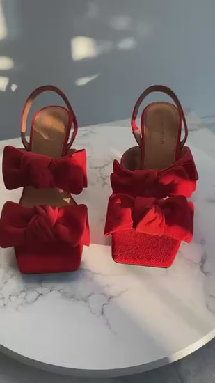 COPENHAGEN SHOES BREATHE - SUEDE Stilettos 0018 CHERRY TOMATO