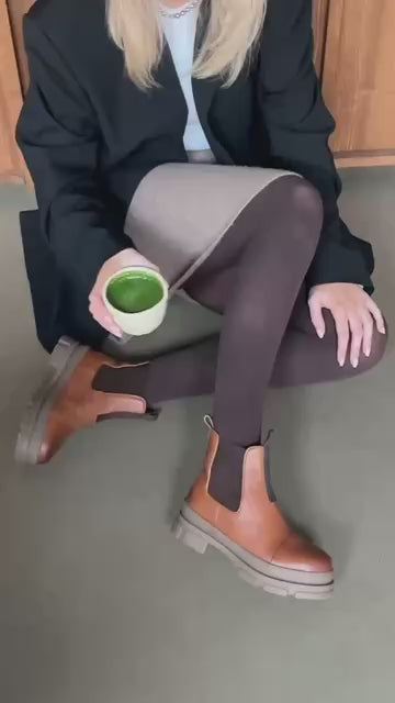 COPENHAGEN SHOES YOU AND ME LOW Boots 0241 COGNAC