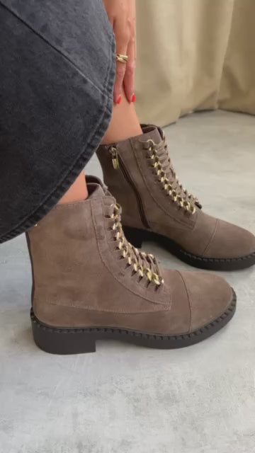 COPENHAGEN SHOES NEW ROCK SUEDE Boots 2827 SMOKE