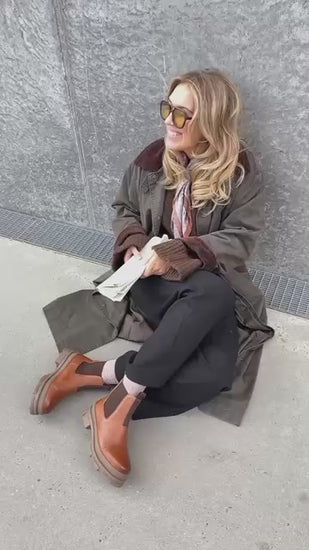 COPENHAGEN SHOES YOU AND ME LOW Boots 0241 COGNAC