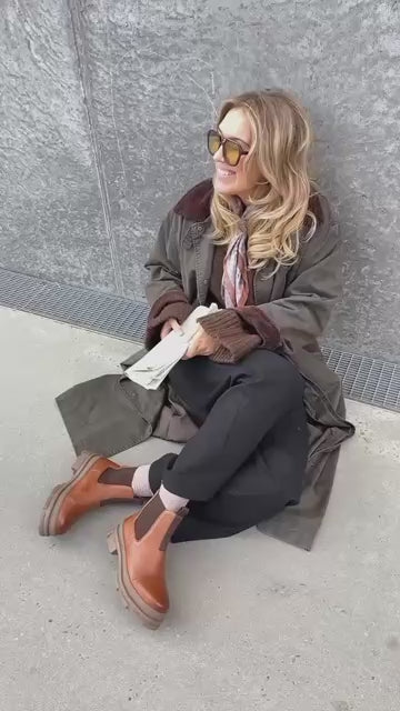 COPENHAGEN SHOES YOU AND ME LOW Boots 0241 COGNAC