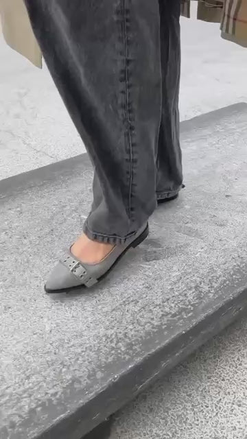 COPENHAGEN SHOES LIKE A MOVE-DENIM Ballet flats 0741 GREY DENIM