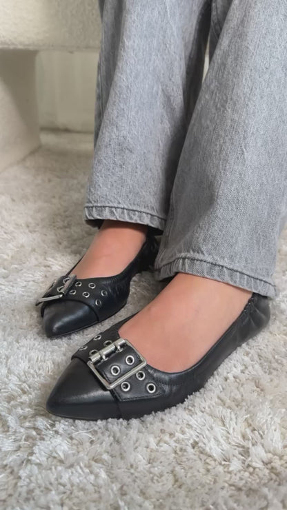 COPENHAGEN SHOES THE REASON WHY BLK. Ballet flats 0001 BLACK