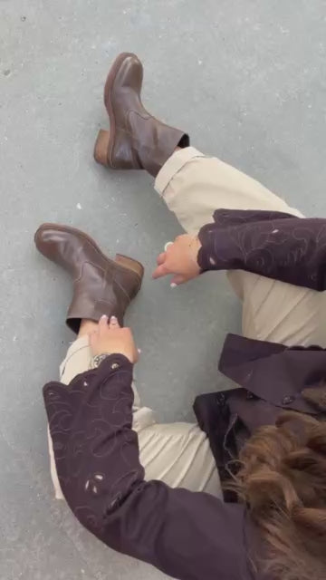 COPENHAGEN SHOES SAY MORE - BROWN/TAN Boots 0012 BROWN