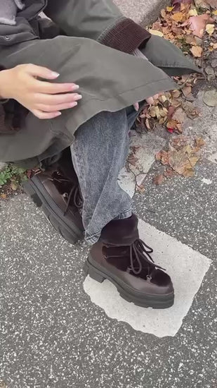 COPENHAGEN SHOES NATURE LIVING Boots 004 Dark brown