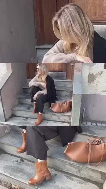 COPENHAGEN SHOES SAY MORE - BROWN/TAN Boots 125 TAN