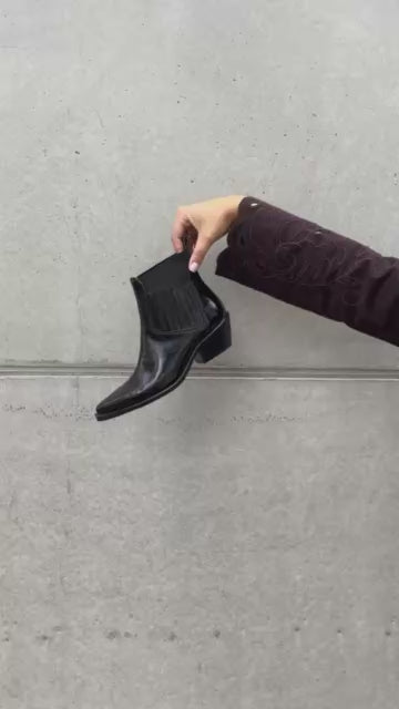 COPENHAGEN SHOES THE WALKING BOOT PATENT Boots 0011 BLACK PATENT