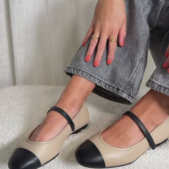 COPENHAGEN SHOES BE FOREVER Ballet flats 0007 BLACK / NUDE
