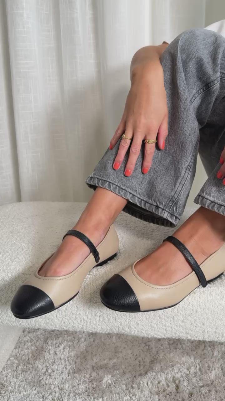 COPENHAGEN SHOES BE FOREVER Ballet flats 0007 BLACK / NUDE