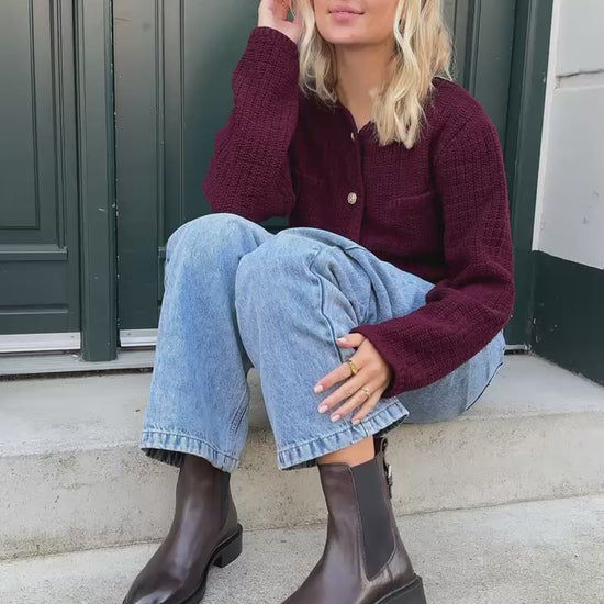 COPENHAGEN SHOES WHEN WE FEEL IT Boots 0018 DK BROWN