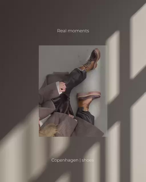 COPENHAGEN SHOES REAL MOMENTS Boots 907 BROWN/COGNAC