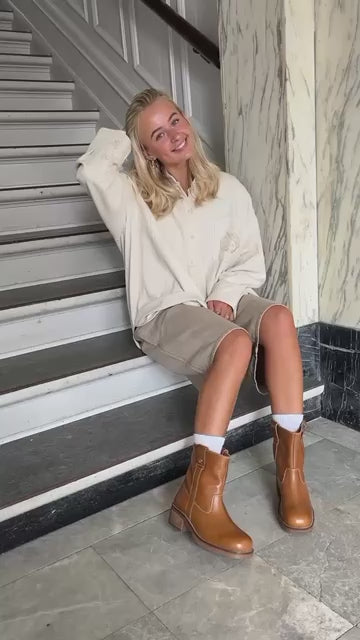 COPENHAGEN SHOES SAY MORE - BROWN/TAN Boots 125 TAN