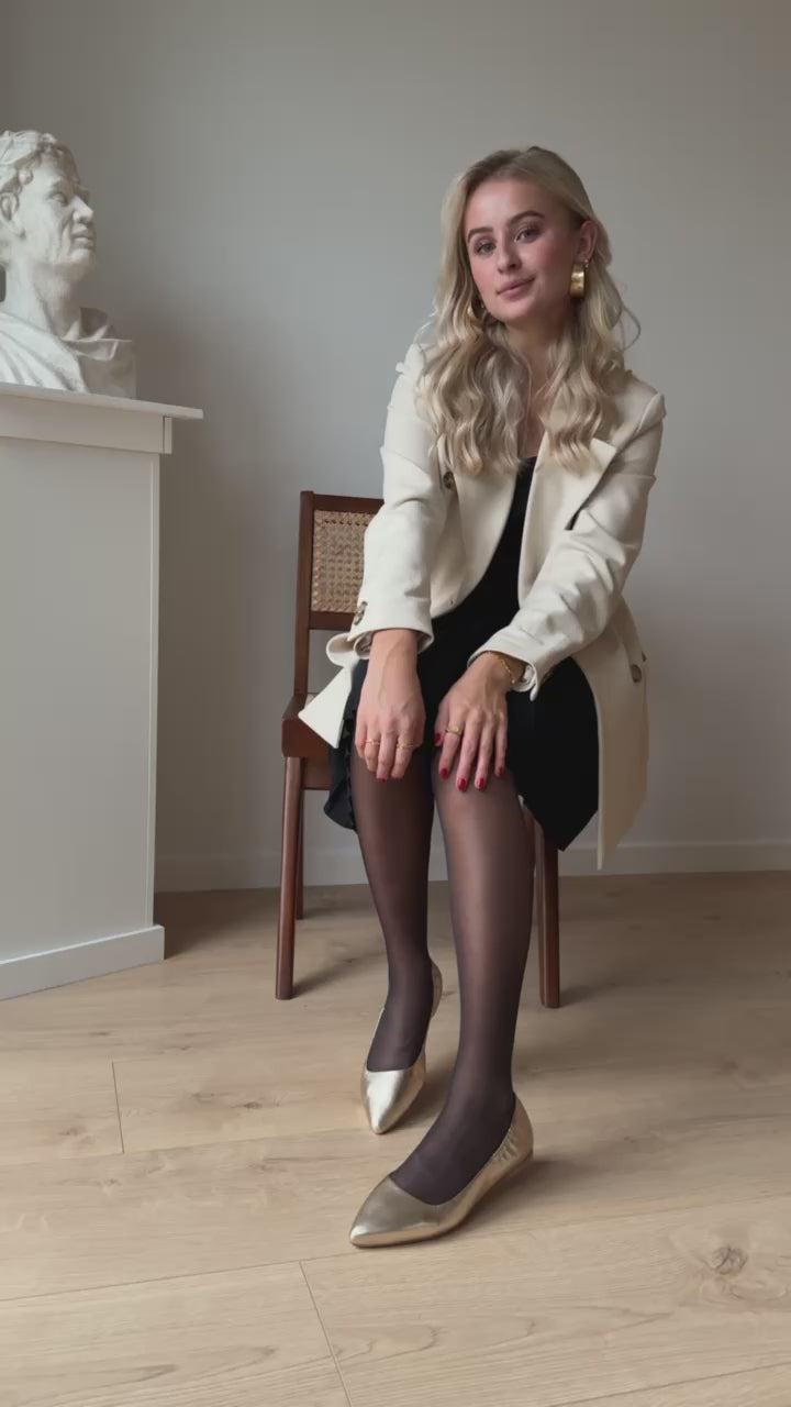COPENHAGEN SHOES BALLERINA 23 Leather Ballet flats 005 Gold