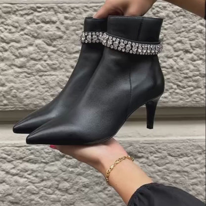 Copenhagen Shoes by Josefine Valentin GIRLS AND DIAMONDS - Copenhagenshoes by Josefine Valentin Boots 0001 BLACK