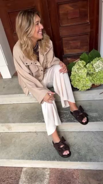 COPENHAGEN SHOES SUMMER DREAM SUEDE Slippers 0012 BROWN