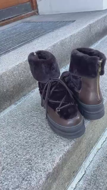 COPENHAGEN SHOES NATURE LIVING Boots 004 Dark brown