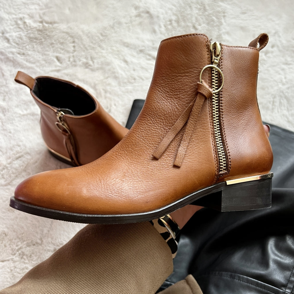 COPENHAGEN SHOES FEVER Leather 22 Boots 112 Cognac