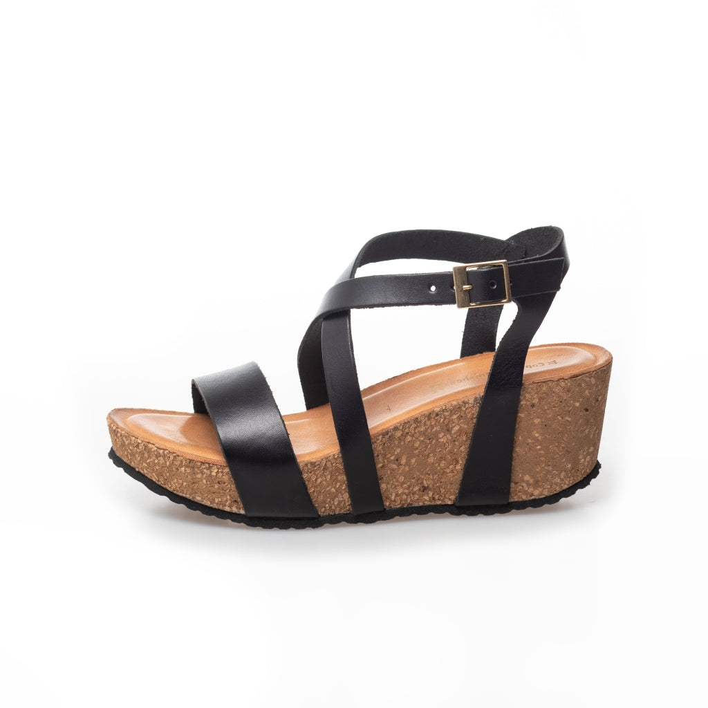 COPENHAGEN SHOES LAURA 22 Wedge sandals 0001 BLACK