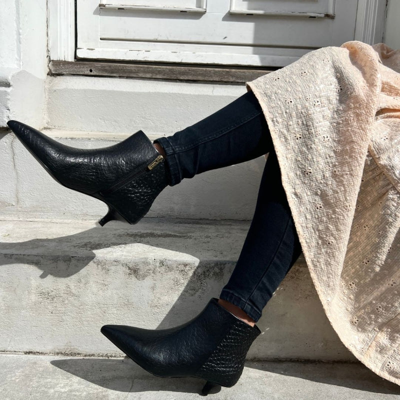 COPENHAGEN SHOES PARI' CROCCO Boot 103 Black croco