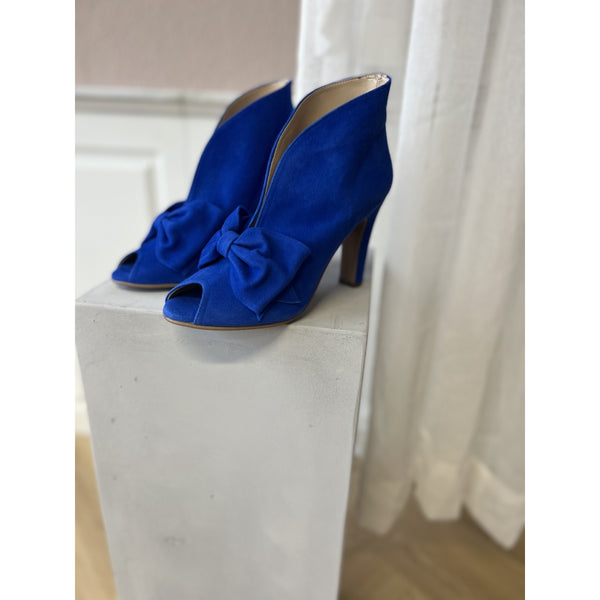Electric blue top ankle boots