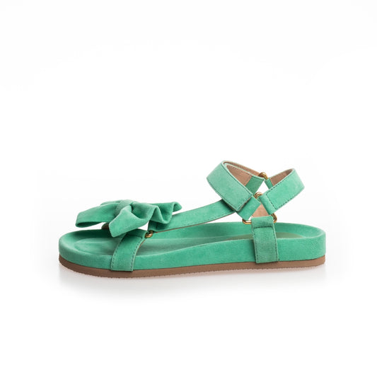 Copenhagen Shoes by Josefine Valentin SKY AND DIAMONDS 23 SUEDE Sandals 425 PALE GREEN (FRESHIA)